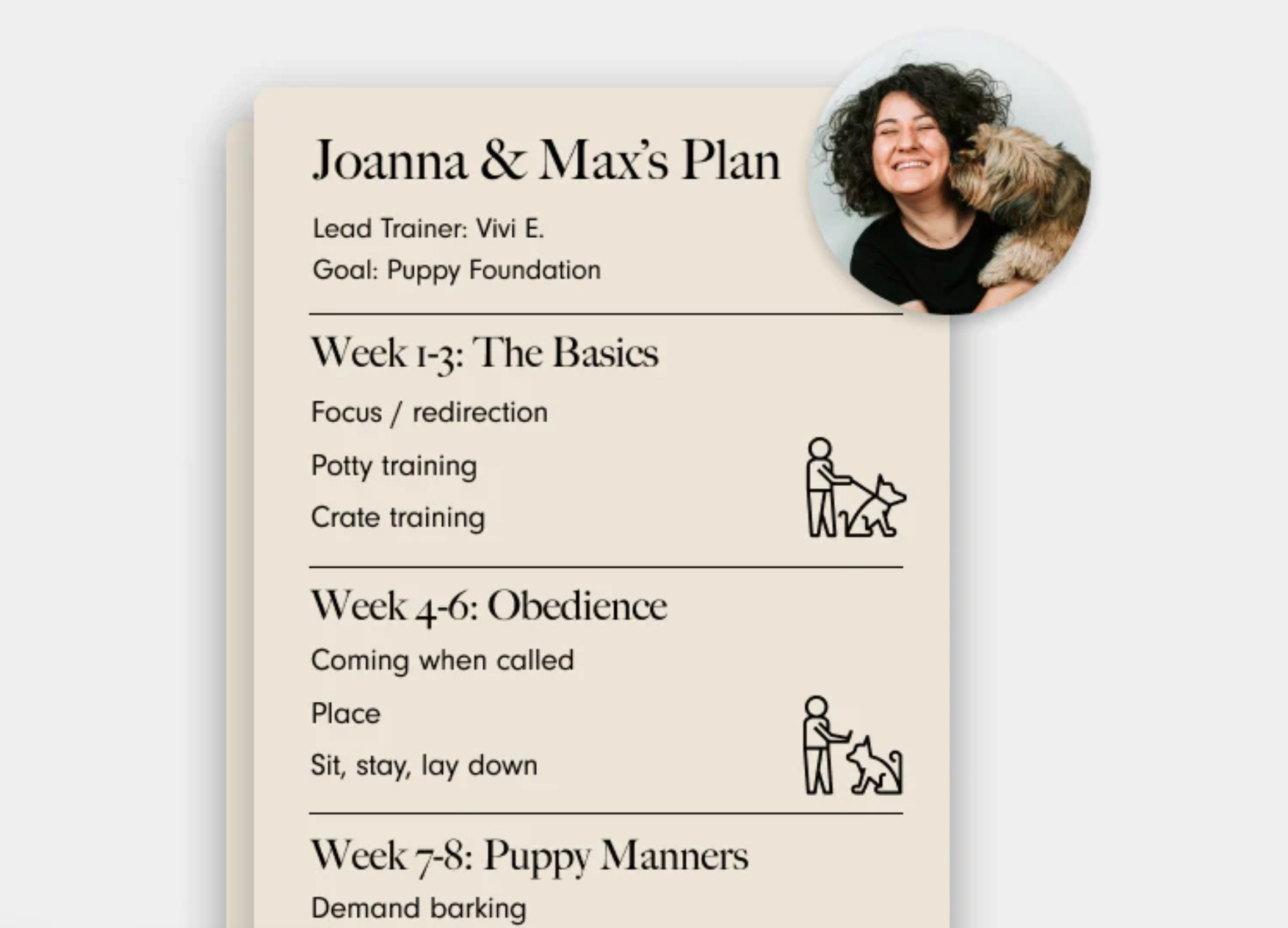 Save your Training Plan