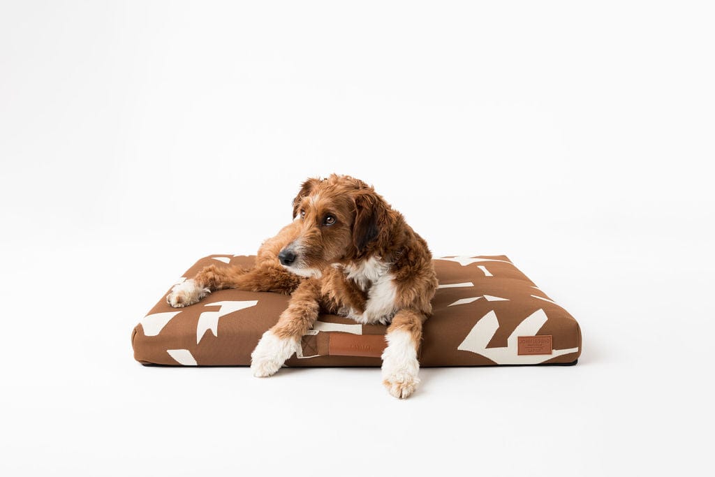 LAY LO Pets John Legend John Legend | Brown Fragment Dog Bed or Bed Cover Lay Lo Pets