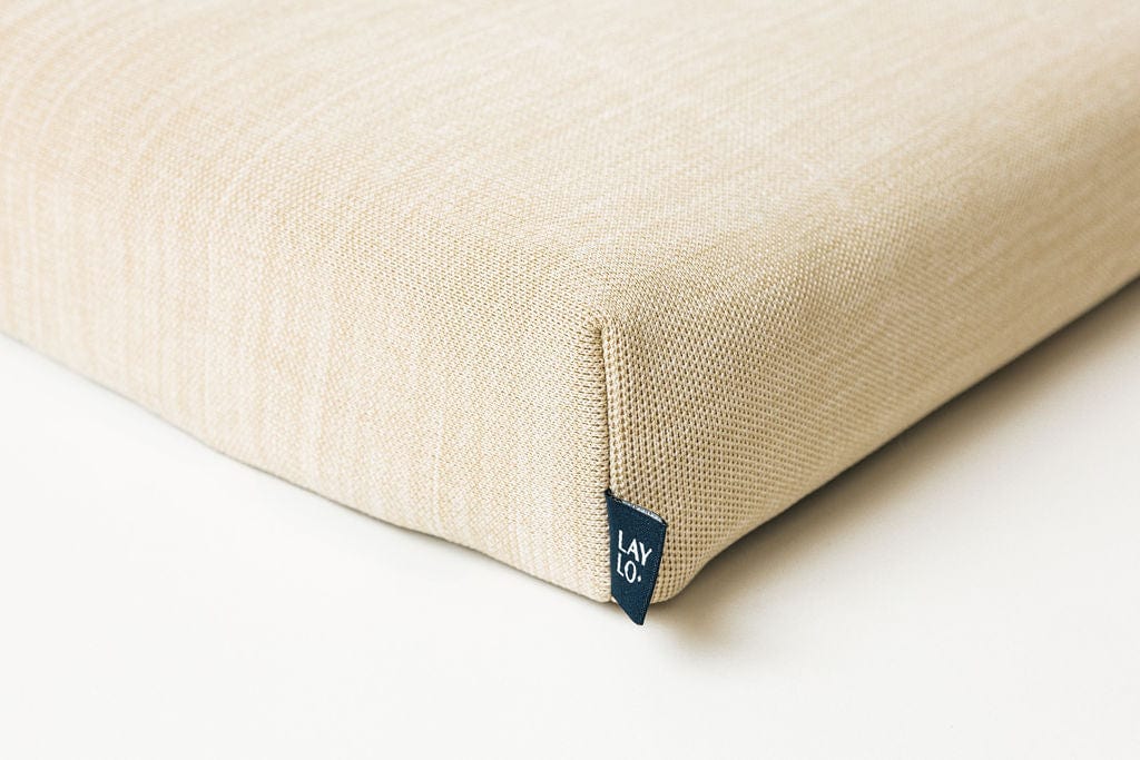 LAY LO™ Pets Minimalist Ecru | Modern Dog Bed or Bed Cover Lay Lo Pets