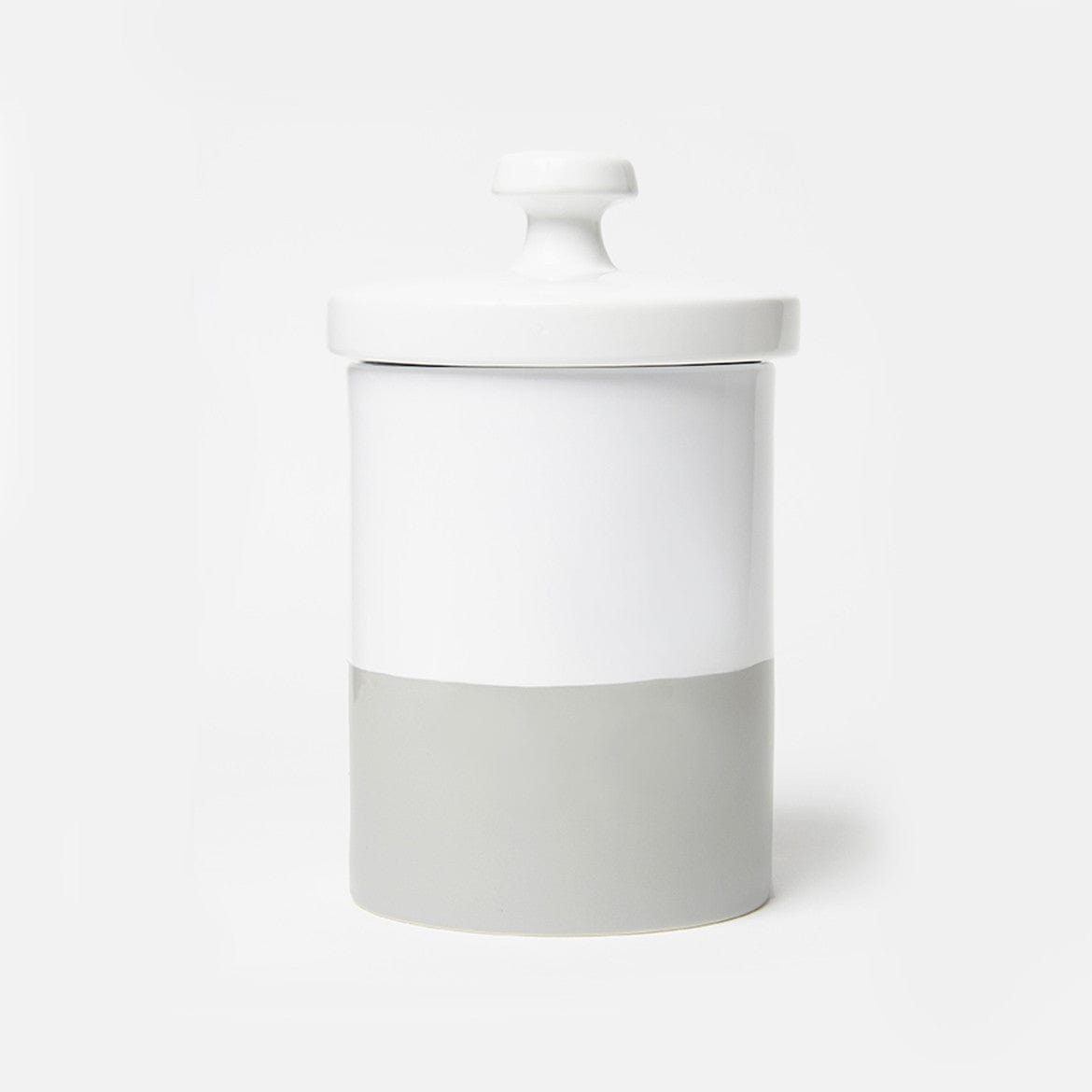 Waggo Light Grey Dipper Dipped Color Ceramic Dog Treat Jar by Waggo Lay Lo Pets