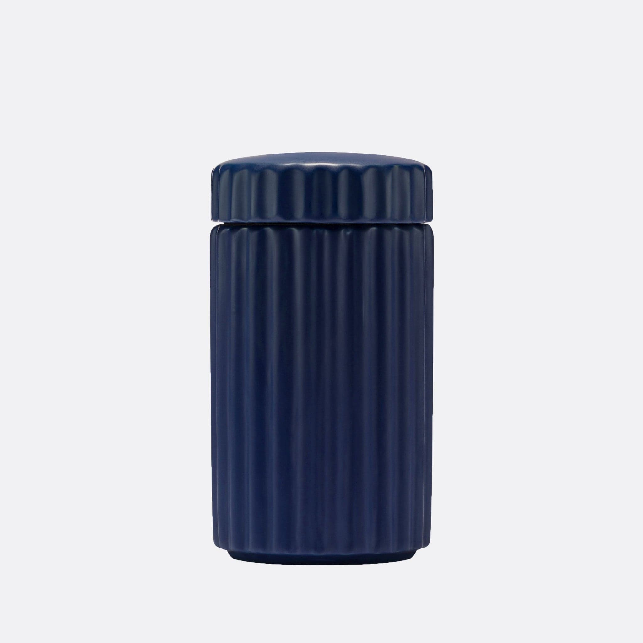 Waggo Midnight Ripple Ripple Ceramic Dog Treat Jar by Waggo Lay Lo Pets