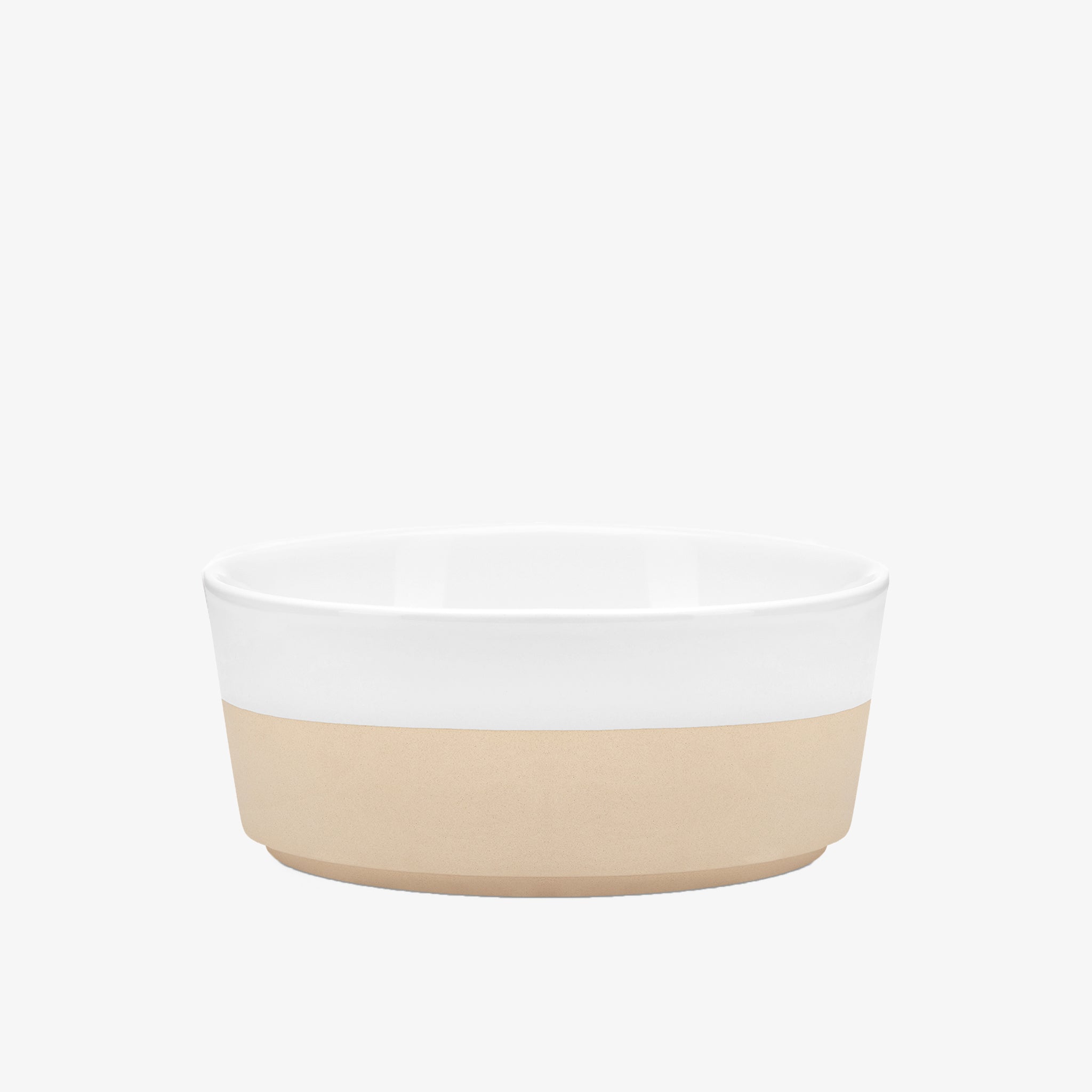 Waggo White Dipper / S Textured Dipper Ceramic Dog Bowl by Waggo Lay Lo Pets