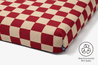 LAY LO™ Pets Red Checker Dog Bed or Bed Cover, dog bed with cover, red checkered bedding, red pet bed,  checkered dog bed, 