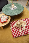 LAY LO™ Pets LAY LO Pets - Red Checker Dog Bed or Bed Cover Lay Lo Pets, dog bed with cover, red checkered bedding, red pet bed,  checkered dog bed, 