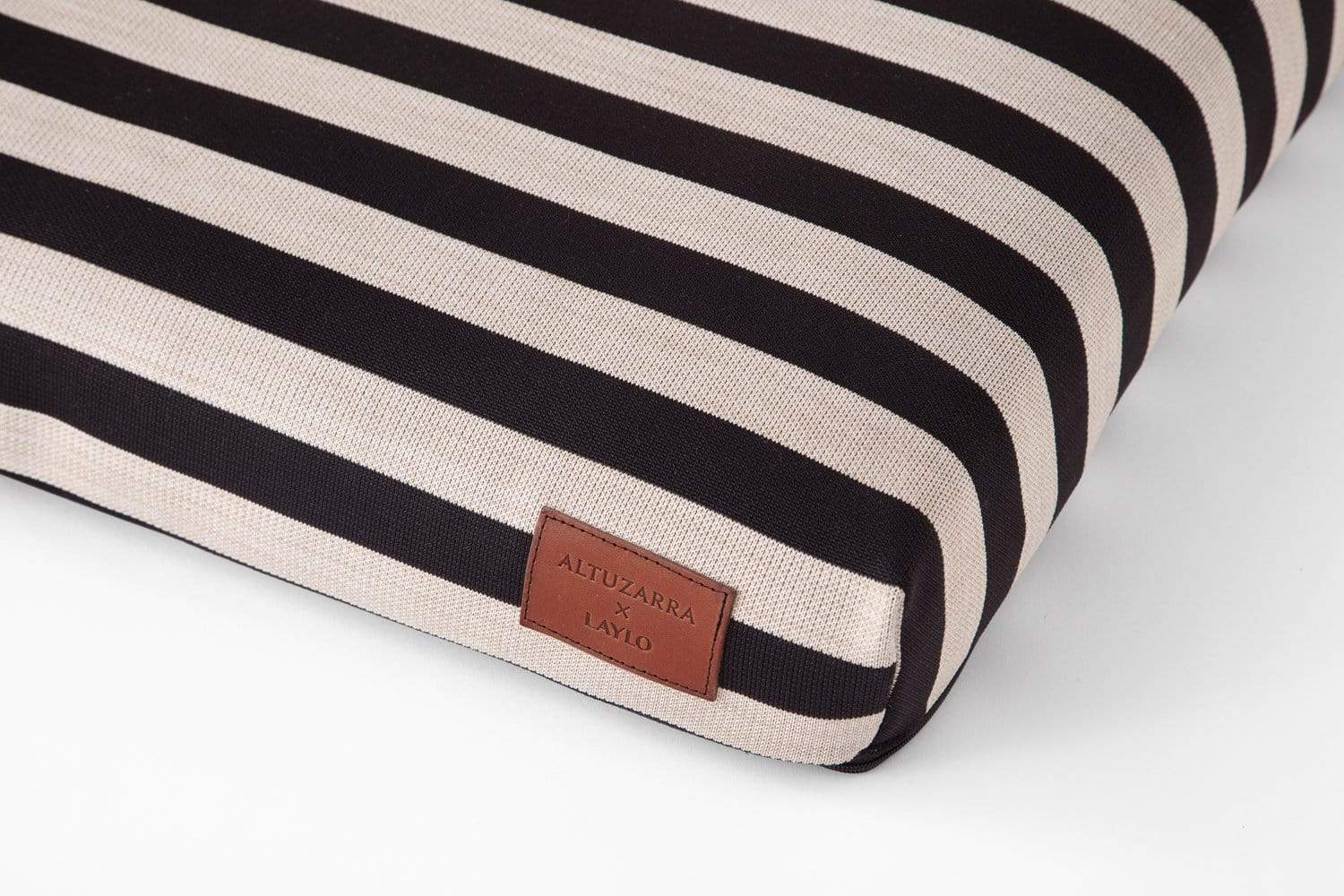 Laylo Pets Altuzarra LAY LO Pets - Ecru Striped Altuzarra Dog Bed or Bed Cover Lay Lo Pets, striped dog bed, striped dog beds, stripe dog bed, 