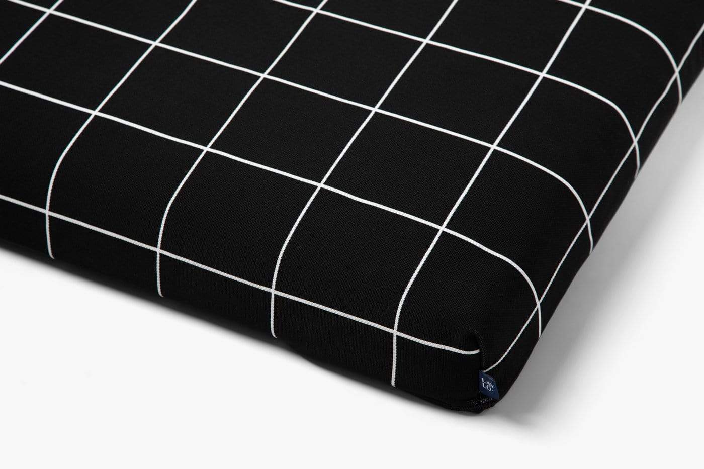 Laylo Pets Grid LAY LO Pets - Black Grid Dog Bed or Bed Cover Lay Lo Pets
