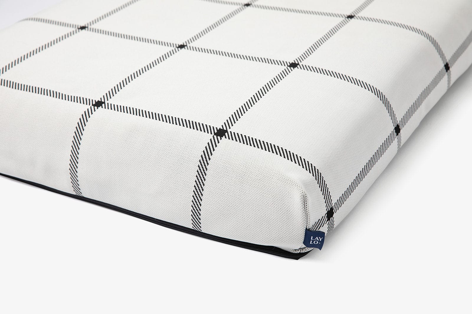 Laylo Pets LAY LO Pets - White Plaid Dog Bed or Bed Cover Lay Lo Pets