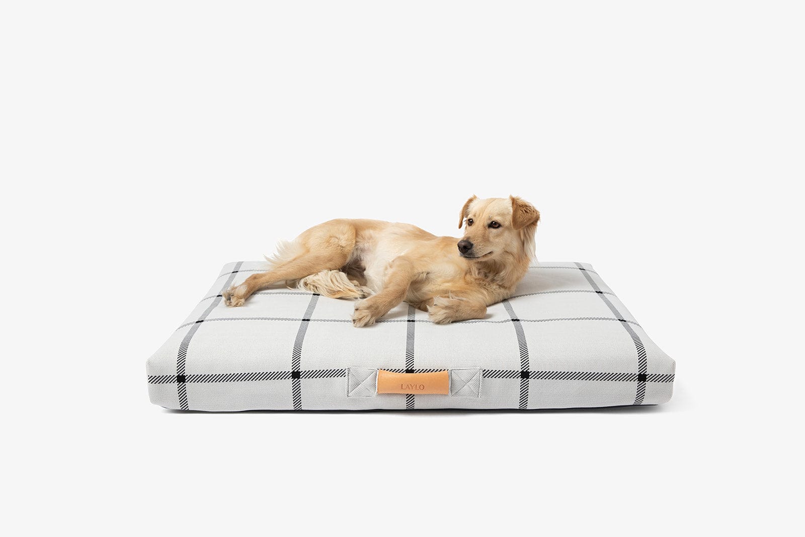 Laylo Pets LAY LO Pets - White Plaid Dog Bed or Bed Cover Lay Lo Pets