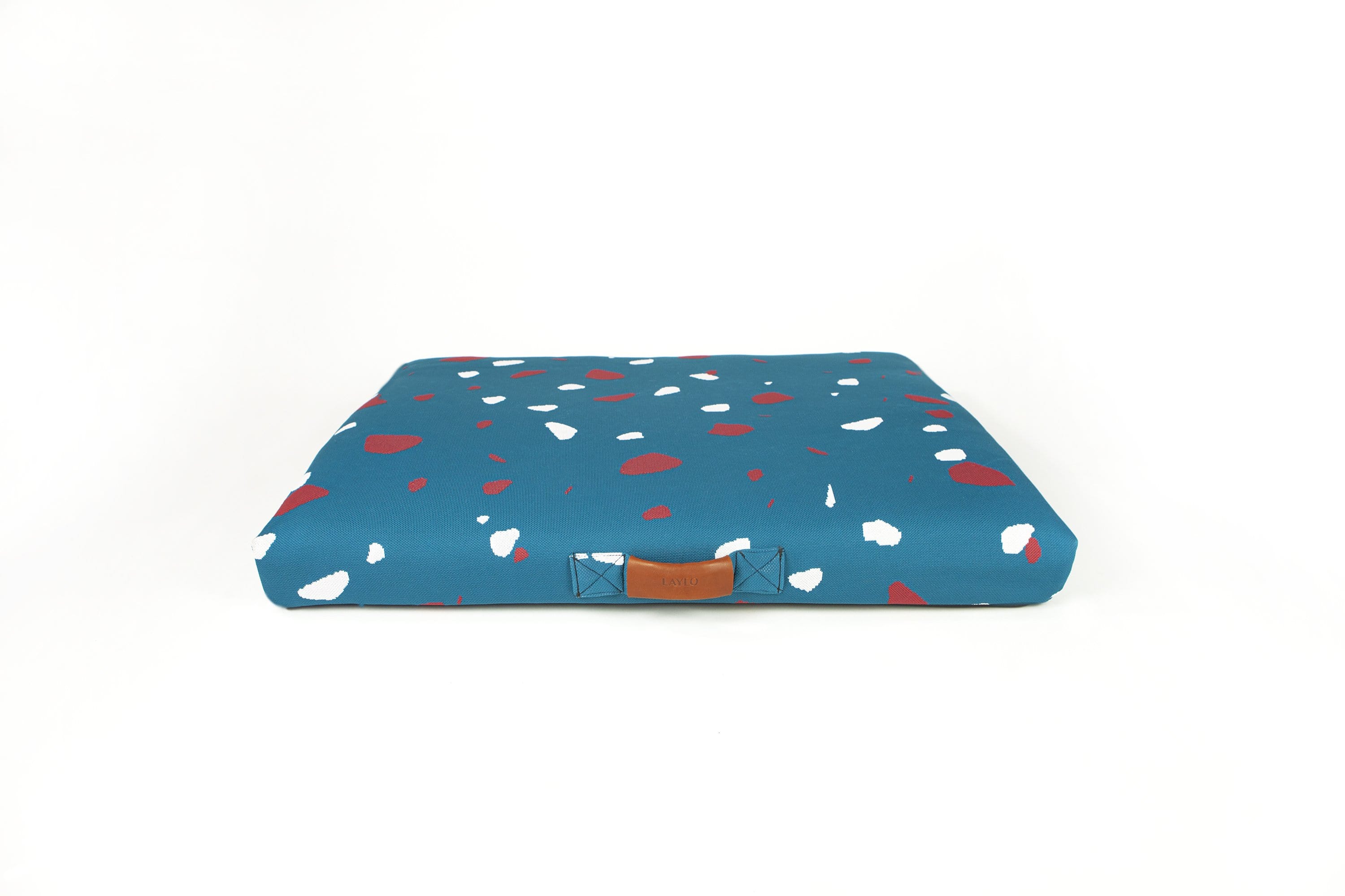 Laylo Pets Terrazzo LAY LO - Teal Terrazzo Mid-Century Modern Dog Bed or Bed Cover Lay Lo Pets