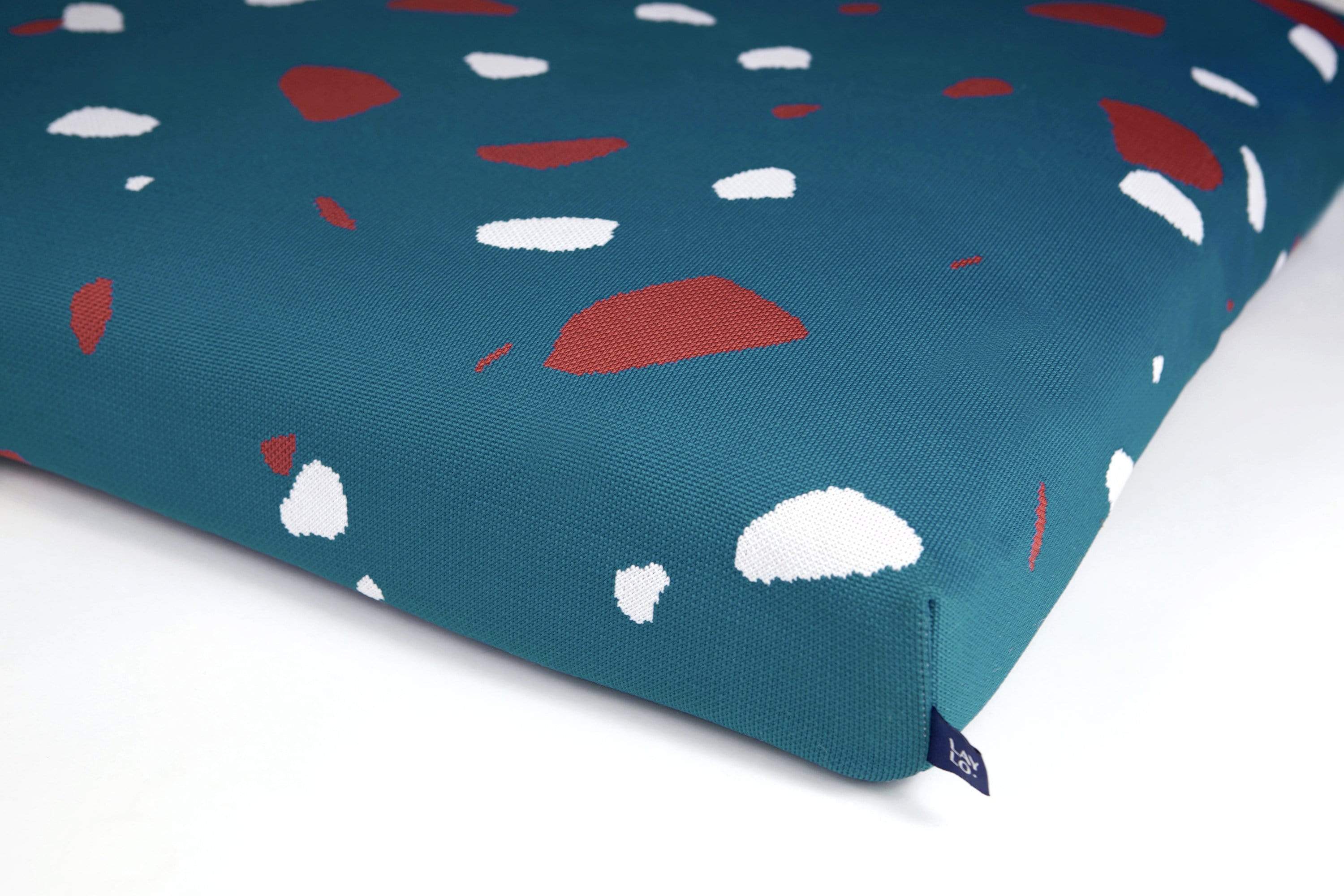 Laylo Pets Terrazzo LAY LO - Teal Terrazzo Mid-Century Modern Dog Bed or Bed Cover Lay Lo Pets