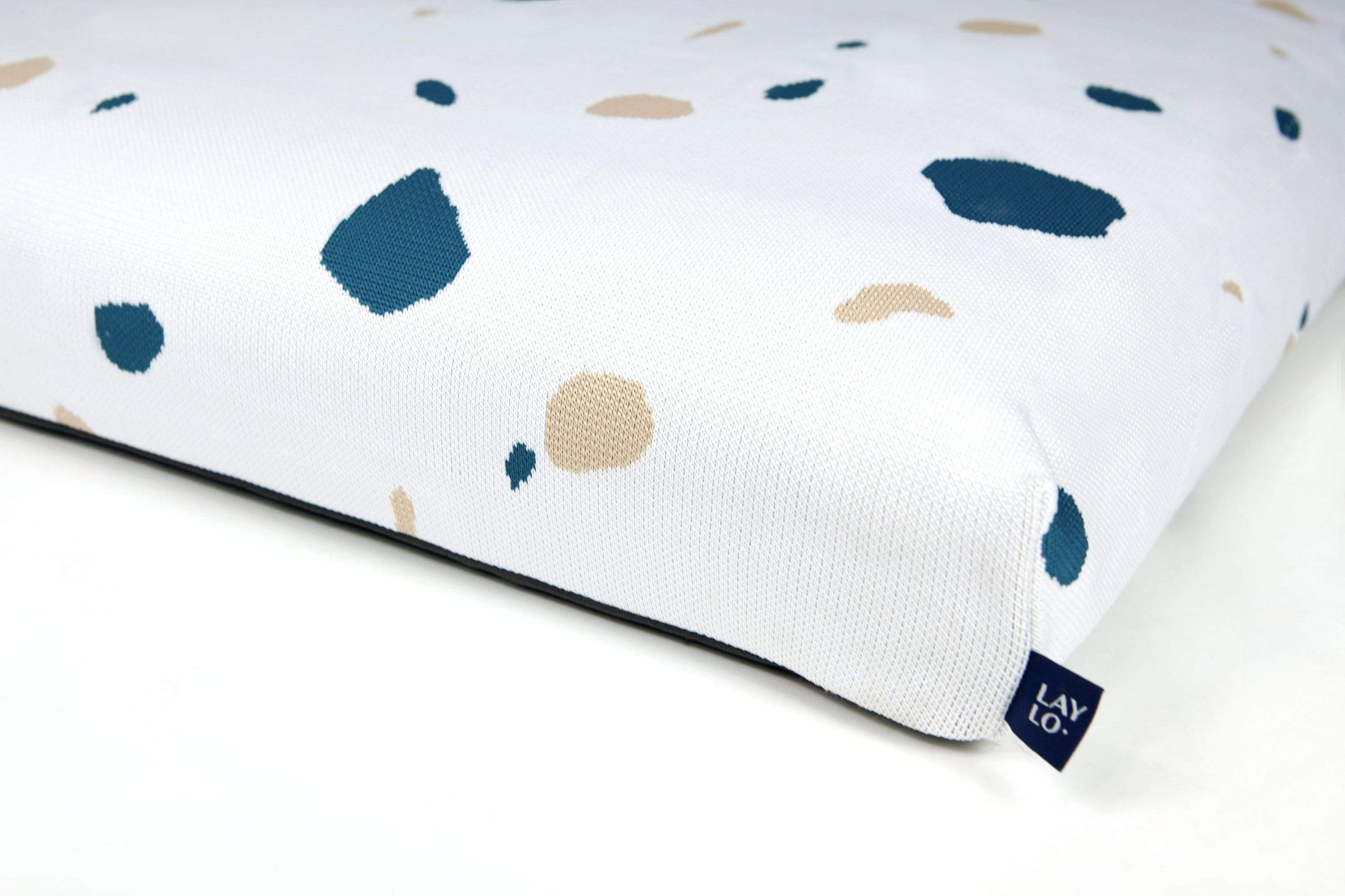 Laylo Pets Terrazzo LAY LO - White Terrazzo Mid-Century Modern Dog Bed or Bed Cover Lay Lo Pets