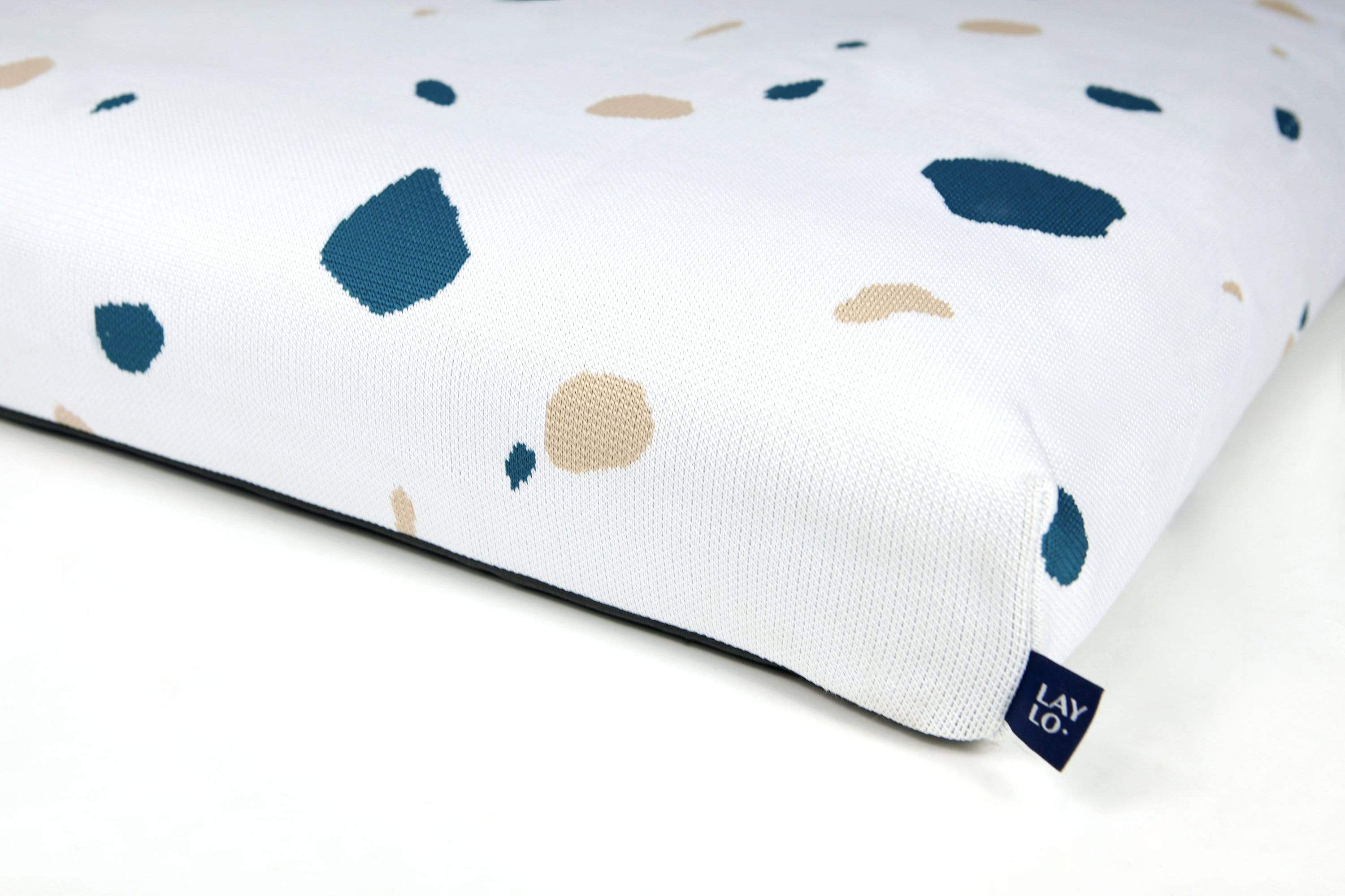 Laylo Pets Terrazzo LAY LO - White Terrazzo Mid-Century Modern Dog Bed or Bed Cover Lay Lo Pets, mid century modern dog bed